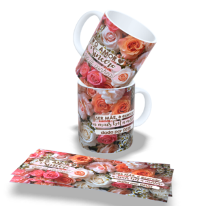 Caneca de Porcelana Tema Mãe 325ml (Ref:21)