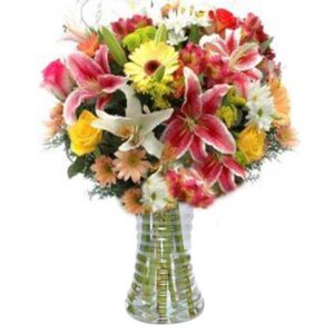 Arranjo no Vaso G com Flores do Campo Nobre