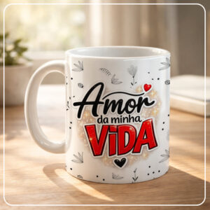 Caneca de Porcelana 325ml (Modelo 22)