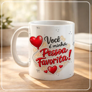 Caneca de Porcelana 325ml (Modelo 21)